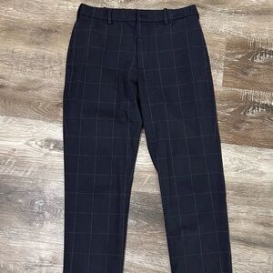 UNIQLO Navy Checkered Pants Men's
